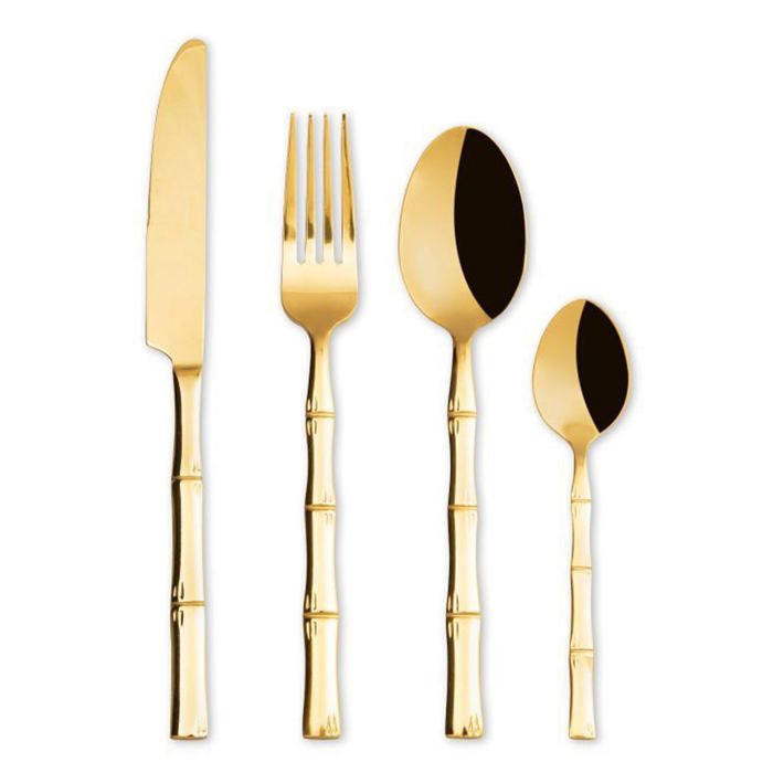 Set couverts 24 pcs cooper « Bambu' » R-65972