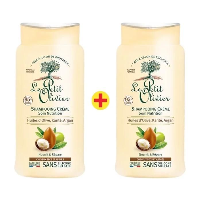 Shampoings crème soin nutrition Pack 2x250ml - LE PETIT OLIVIER