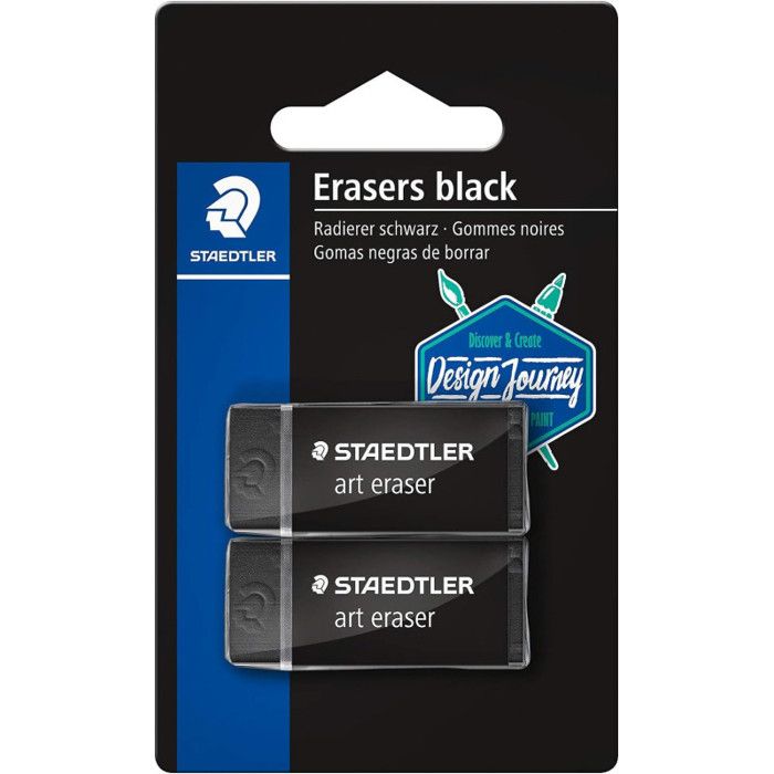 Gomme plastique - Staedtler - 526 B - Lot de 2 - Sans latex - Effaçage précis