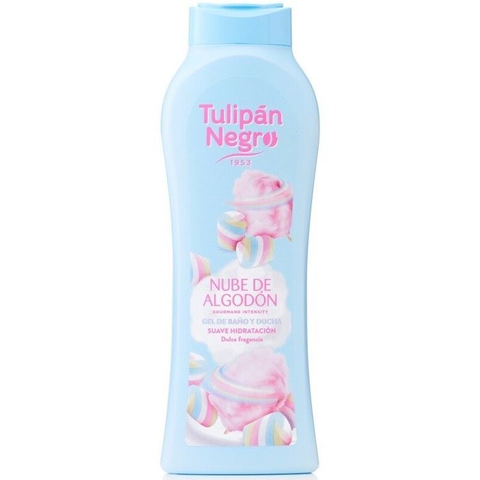 Gel douche - Tulipan Negro - Barbe à Papa - 650 ml - Hydratant - Sans parabène