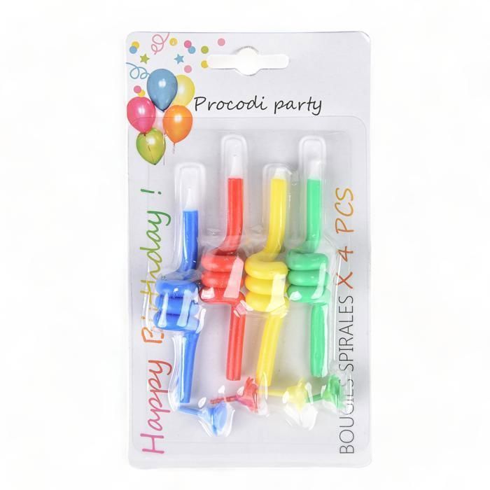 4 BOUGIES SPIRALE