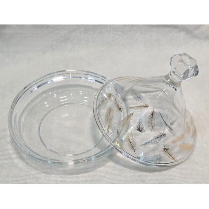 1 Mini tajine - En Verre - Details dorés -12cm