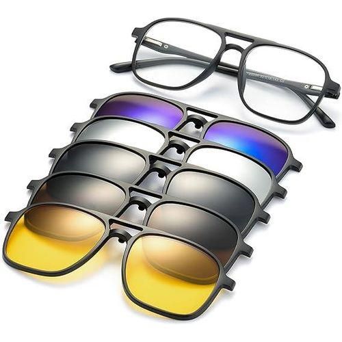 Generix Lunettes de soleil clipsées magnétiques 5 pièces pour femmes et hommes