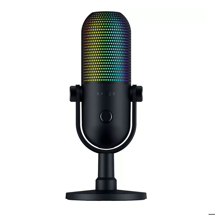 Microphone USB - Razer - Seiren V3 Chroma - Supercardioïde - Éclairage RVB - Plug-and-Play