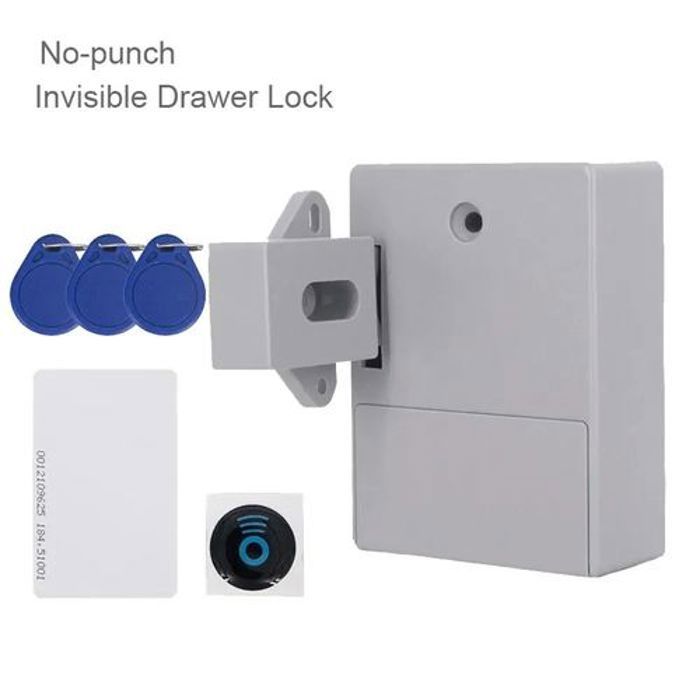 MELLock Serrure invisible à capteur intelligent RFID GNE pour armoire Meubles