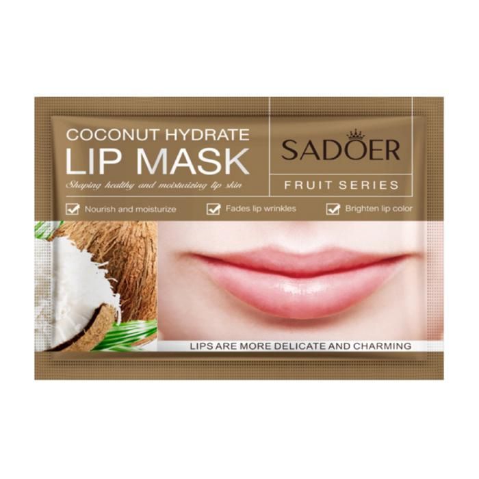 SADOER Masque pour Les Lèvres Hydratant Moisturizing Lip Mask Coconut - 8g