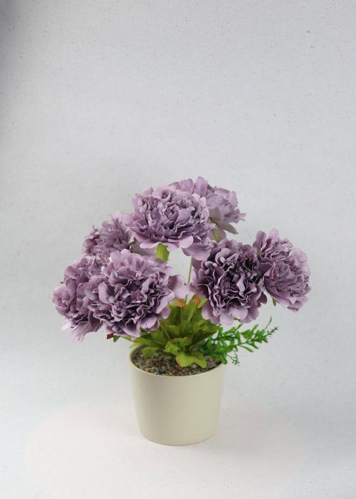 Fleurs artificielles - SISTERS FLOWERS - Pivoine en pot - Hauteur 40 cm - Rose - Aspect réaliste