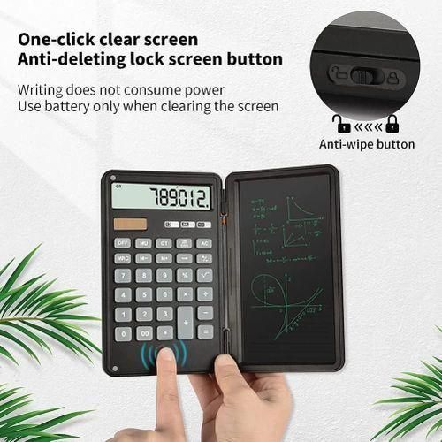 Tablette D'écriture pour Calculatrice, Écran LCD à 12 Chiffres