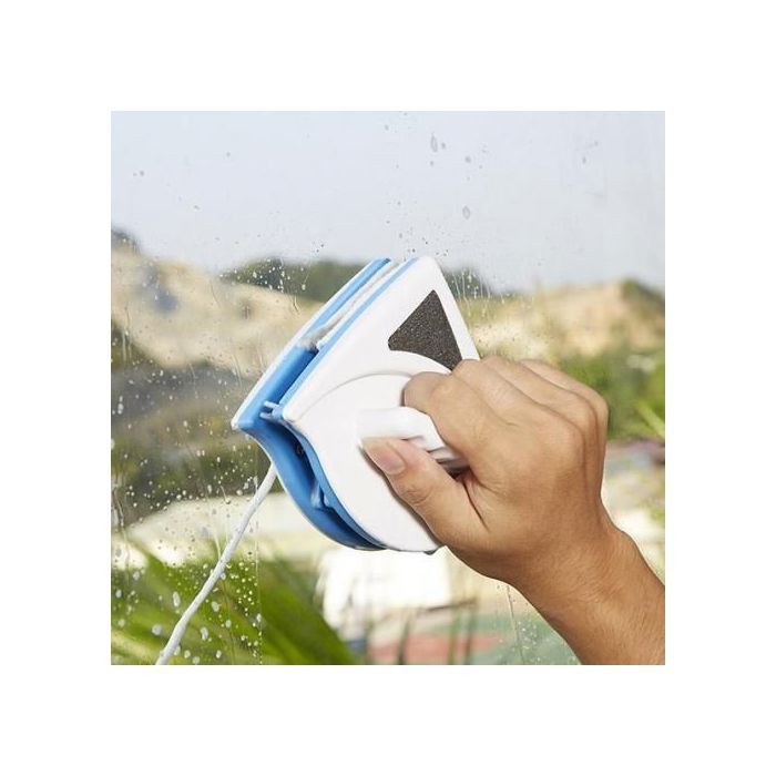 Raclette magnétique nettoyant la fenêtre double face avec longue corde anti-chute