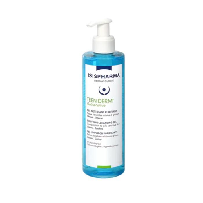 Gel nettoyant - Isispharma - Teen Derm - 250ml - Peaux sensibles - Sans alcool