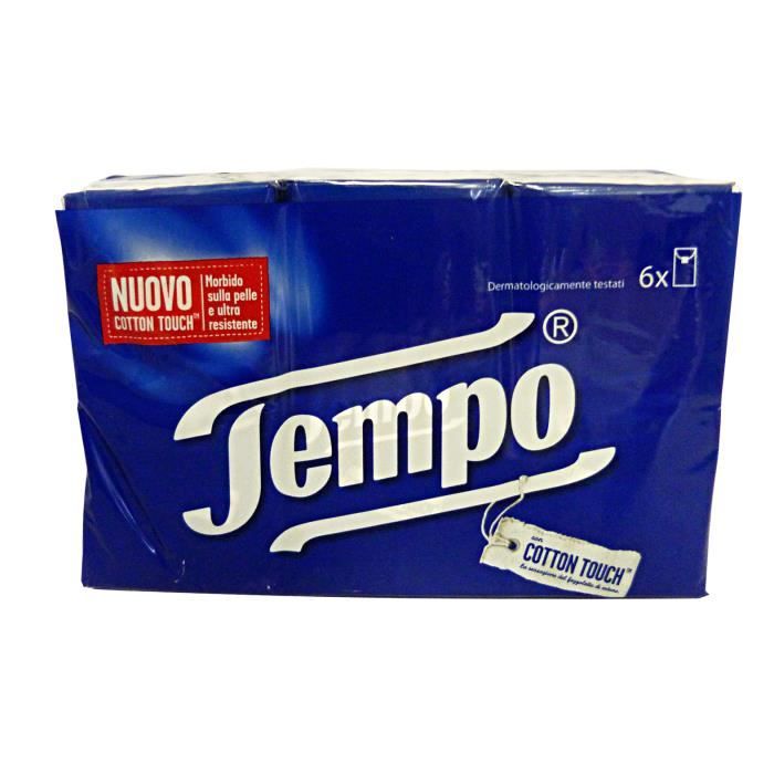 TEMPO Mouchoirs * 6 pièces - Papier Mouchoirs