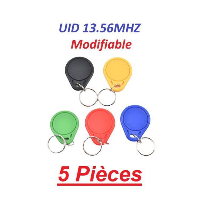 5 Pièce RFID UID porte clés Modifiable clone carte à puce