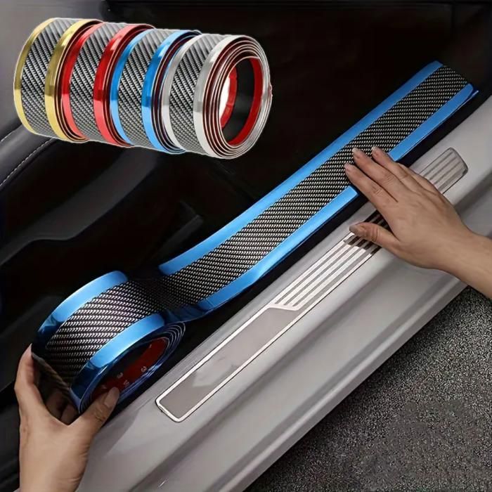 Offfre Bande de moulage pour garniture de pédale de porte de voiture pare chocs(Couleur aléatoire)