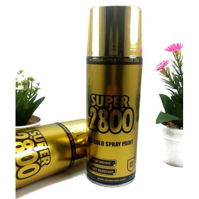 Peinture Aérosol Couleur D'or // pour l'interieur et l'exterieur // 280gr résistant à la rouille