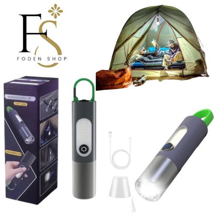 Lampe de poche LED - Non spécifié - Extensible - Rechargeable USB - Résistante aux chocs - IP55