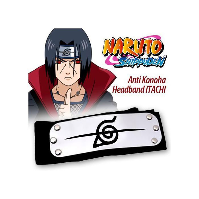 Headband Anti Konoha - Bandeau ITACHI - Naruto Shippuden - for Otaku Cosplay,