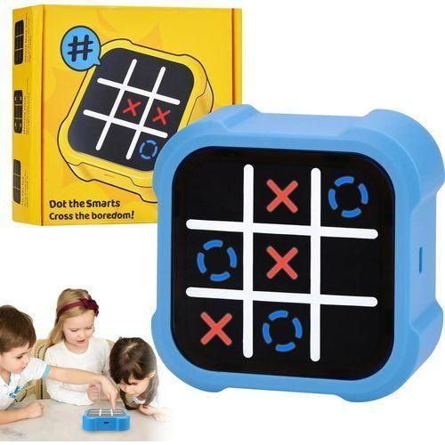 Jeu Électronique Tic-Tac-Toe 3-en-1 Portable pour Enfants et Adultes