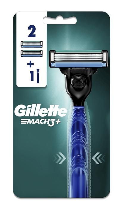 Gillette Rasoir Systeme Mach3+ avec 2 Recharges