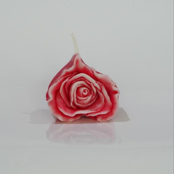 Bougie cœur fleure