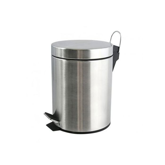 Poubelle Salle de Bain Couvercle Litre Poubelle Inoxydable 3 litres