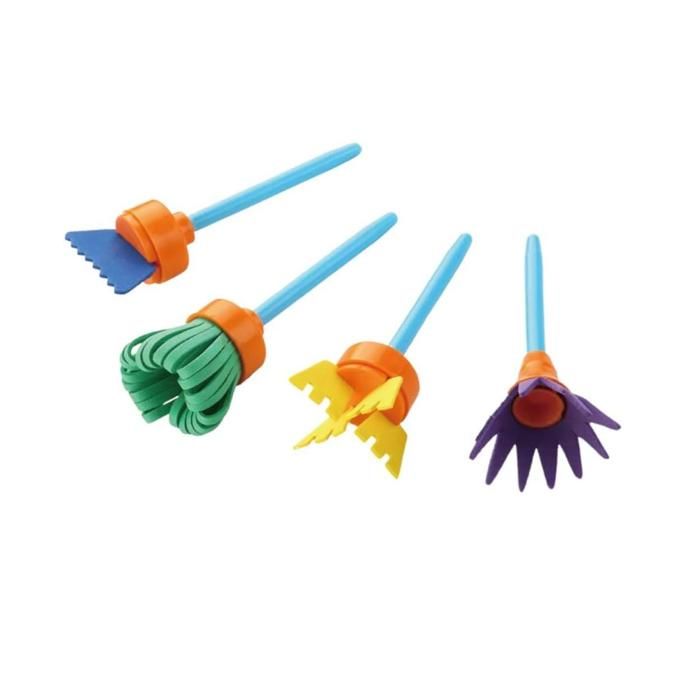 Brosses artistiques - Funny Brush - Multicolore - Design amusant - Dès 3 ans