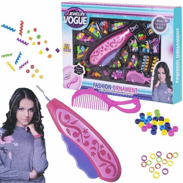 Jeu de bijoux de coiffure pour filles avec accessoires