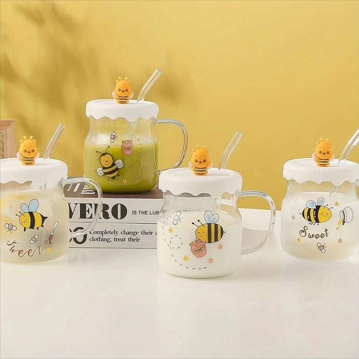 Bee Glass mug De-331-2