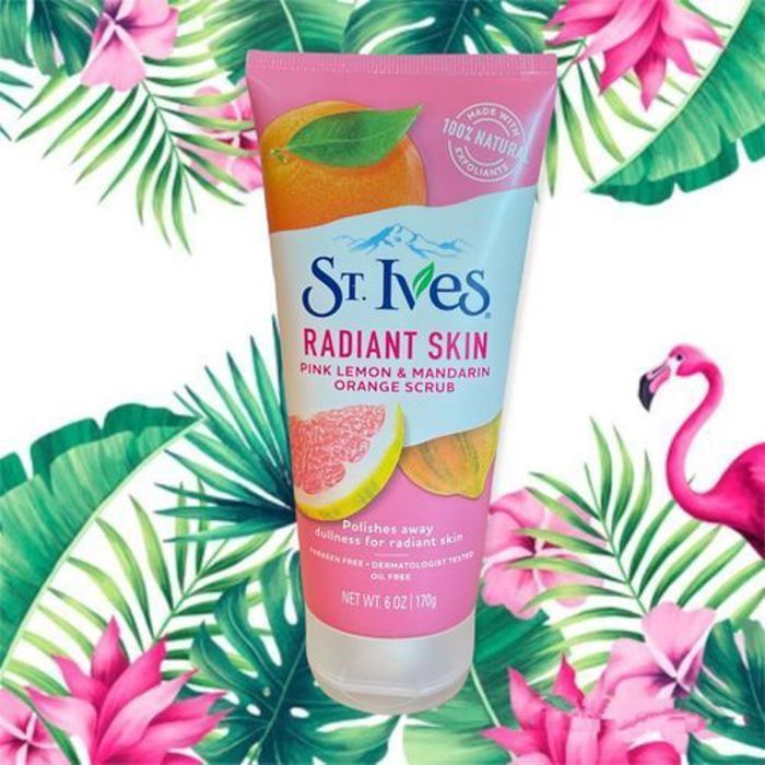 Gommage visage - St Ives - Désincrustant - Citron Rose - Mandarine - Peau Radieuse