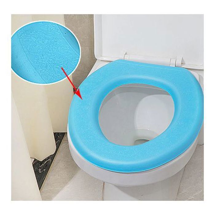 Couverture de siège de toilette_ autocollant de siège de toilette _tapis imperméable lavable