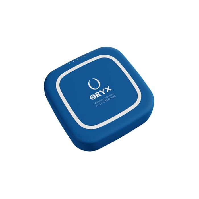 ORYX Power Bank Charge QI Sans Fil & Filaire Rapide 10000mAh compatible avec airpods et Smartphone