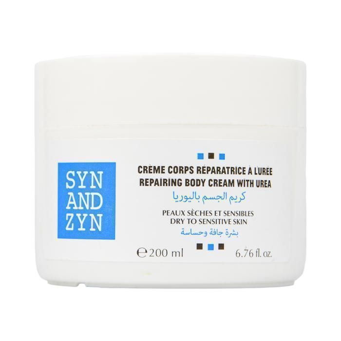 Crème Corps Réparatrice - SYN&ZYN - 200 ml - Urée - Beurre de Karité - Peaux Sèches Sensibles