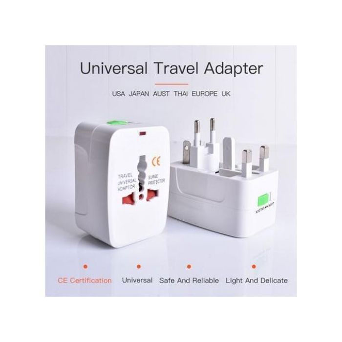 Adaptateur Prise de Voyage Universel - All in One pour USA, EU, UK, AU
