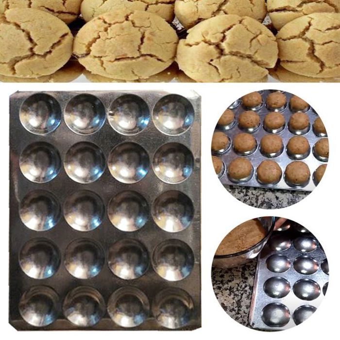 Moule à Gâteaux Marocains en Aluminium - Plaque Professionnelle de 20 Cookies