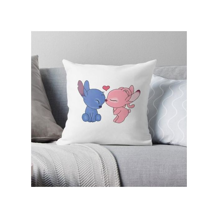 Taie d'oreiller - Disney - Lilo & Stitch - Imprimée - Motifs Enfant - Lavable