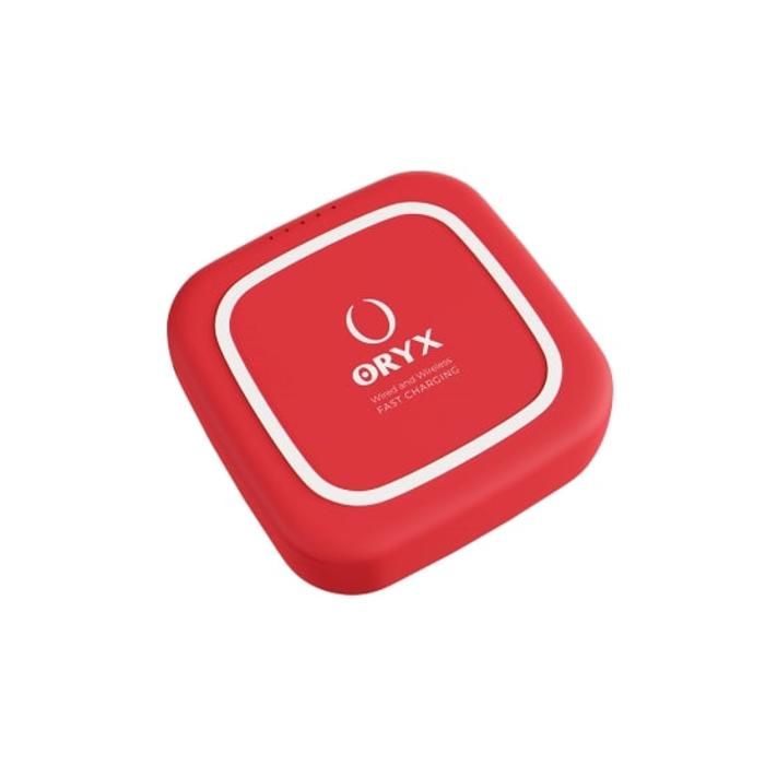 ORYX Power Bank Charge QI Sans Fil & Filaire Rapide 10000mAh compatible avec airpods et Smartphone