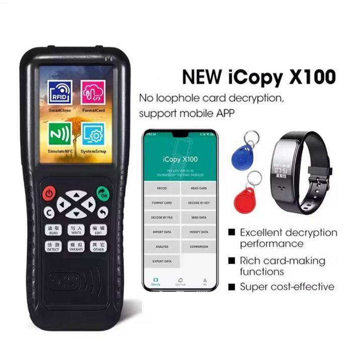 Lecteur et copieur RFID,125KHz,13.56MHz,Programmeur USB,NFC intelligent, décodage complet