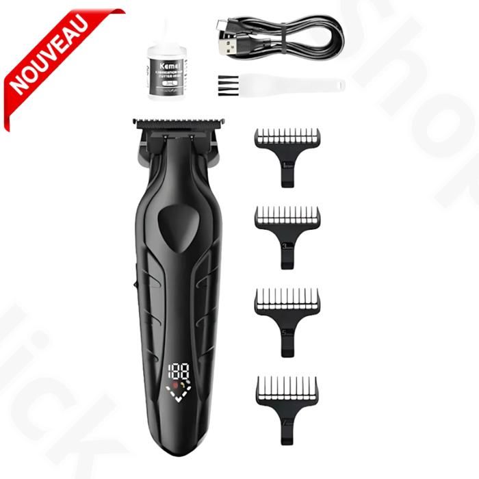 Tondeuse à cheveux sans fil rechargeable 2000MA