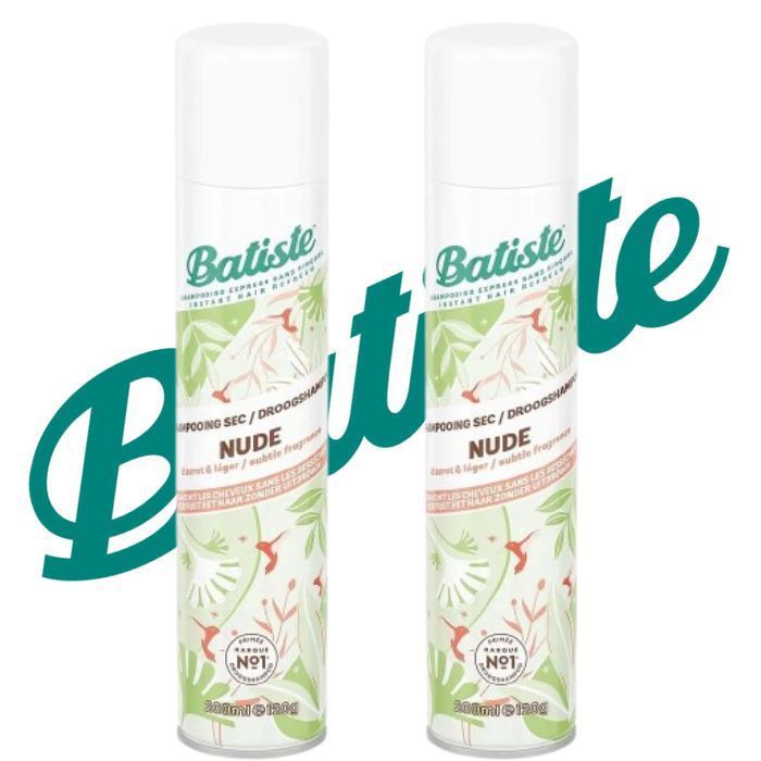 Lot 1+1 Batiste shampooing Nude 200 ml
