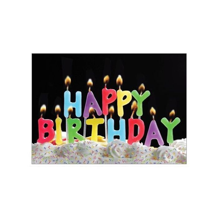 Ensemble de 13 bougies happy birthday bougies d'anniversaire en forme de lettres