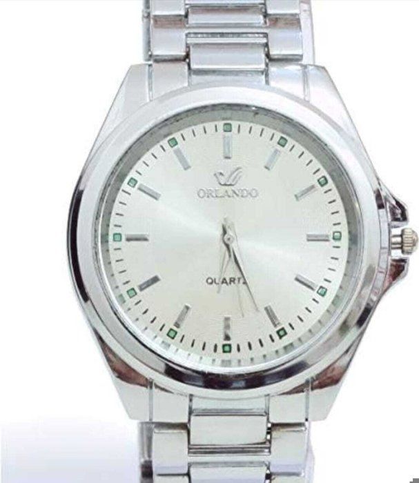 Montre - Orlando - Quartz - Acier inoxydable - Grand cadran - Élégance chic