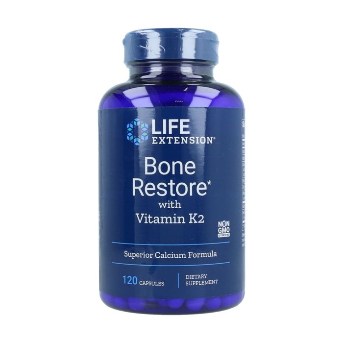 Life Extension, Restauration de l'O avec la vitamine K2,120 capsules.