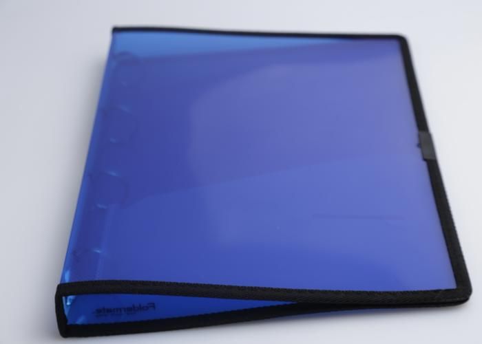 Classeur - GENERIC - Foldermate - Translucide - 4 anneaux - Bleu