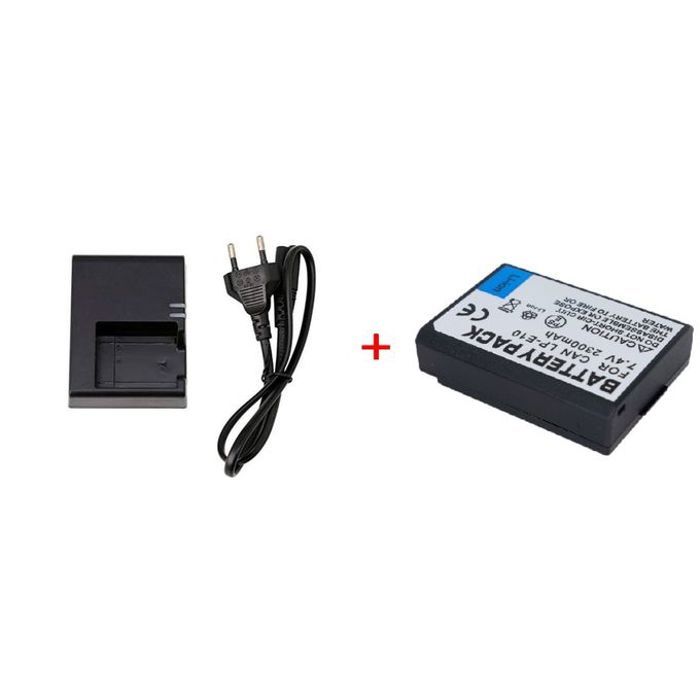 Chargeur+batterie LC-E10E LP-E10 compatible Canonn EOS 1100D 1200D EOS 1300D EOS 2000D EOS 4000D