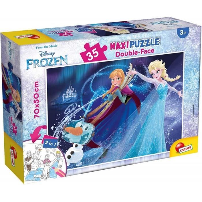 Puzzle La Reine des Neiges - LISCIANI GIOCHI - Double face - 35 pièces - Dessins animés et BD