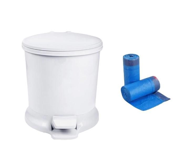 Pack Poubelle 10L blanche avec sac poubelle offert