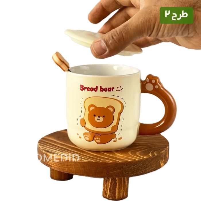 Toast bear Ceramic mug H-141
