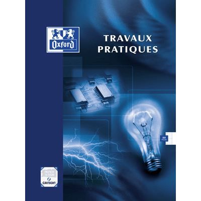 OXFORD Cahier Travaux Pratiques - Grands carreaux - 96 pages - 22 cm x 17 cm x 0,8 cm