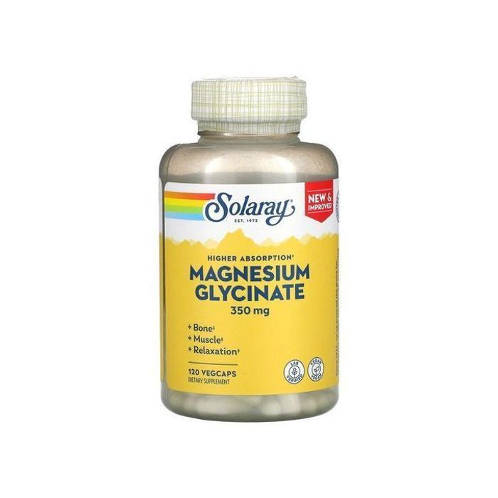 Solaray Magnesium Glycinate, 350 mg, 120 VegCaps
