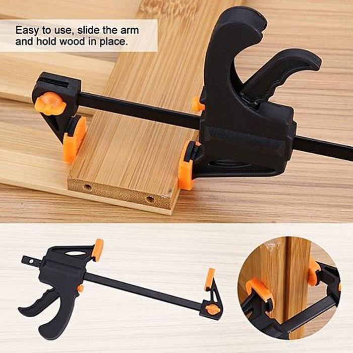 Pince à bois Clamp F Pince rapide Cliquet Serrage Pinces serre-joint F multi usage Outil Bricolage 155/60mm