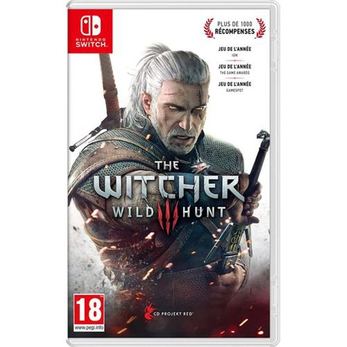 Jeu vidéo - Nintendo - The Witcher 3 Wild Hunt - Monde ouvert - 150 heures de jeu - Édition complète
